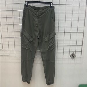 Olive Cargo Jogger Pants